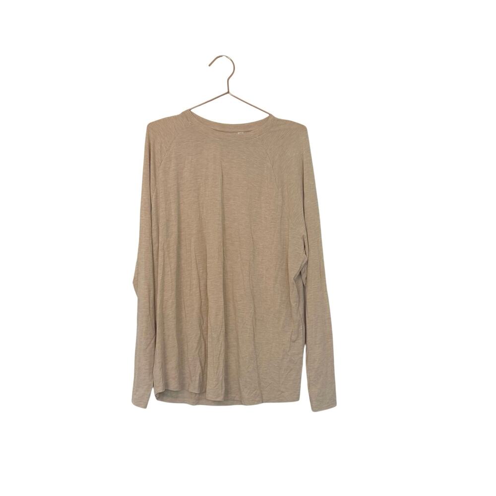 Nuuds modal long sleeve beige top size XL